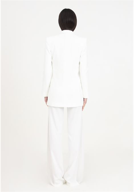 White women's suit in fluid crêpe ELISABETTA FRANCHI | TP00141E2360